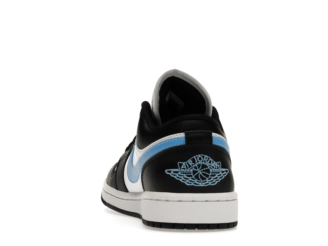 Jordan 1 Low Nero Blu Universitario Bianco