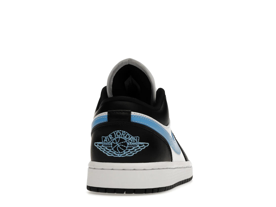 Jordan 1 Low Nero Blu Universitario Bianco
