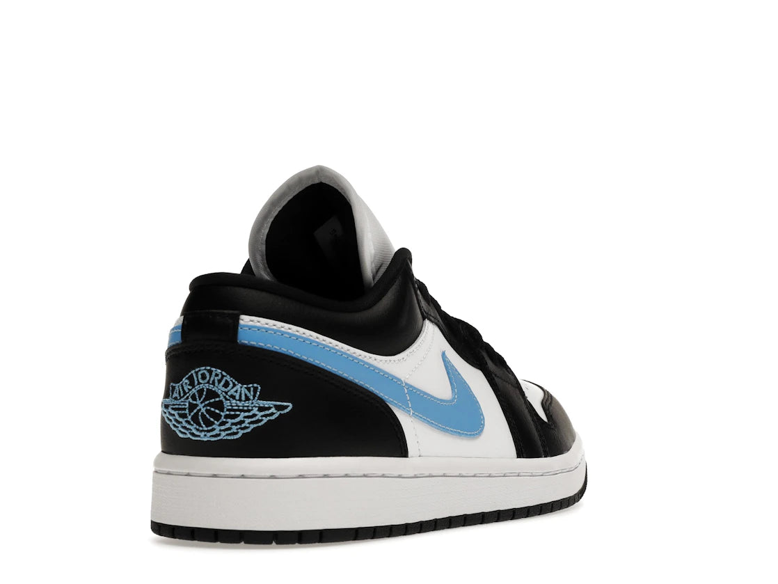 Jordan 1 Low Nero Blu Universitario Bianco