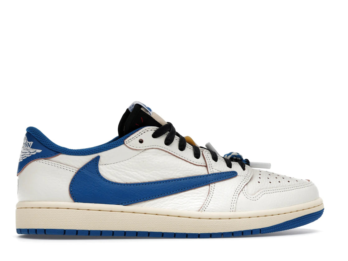 Jordan 1 Retro Low OG SP Fragment x Travis Scott Sail Military Blue