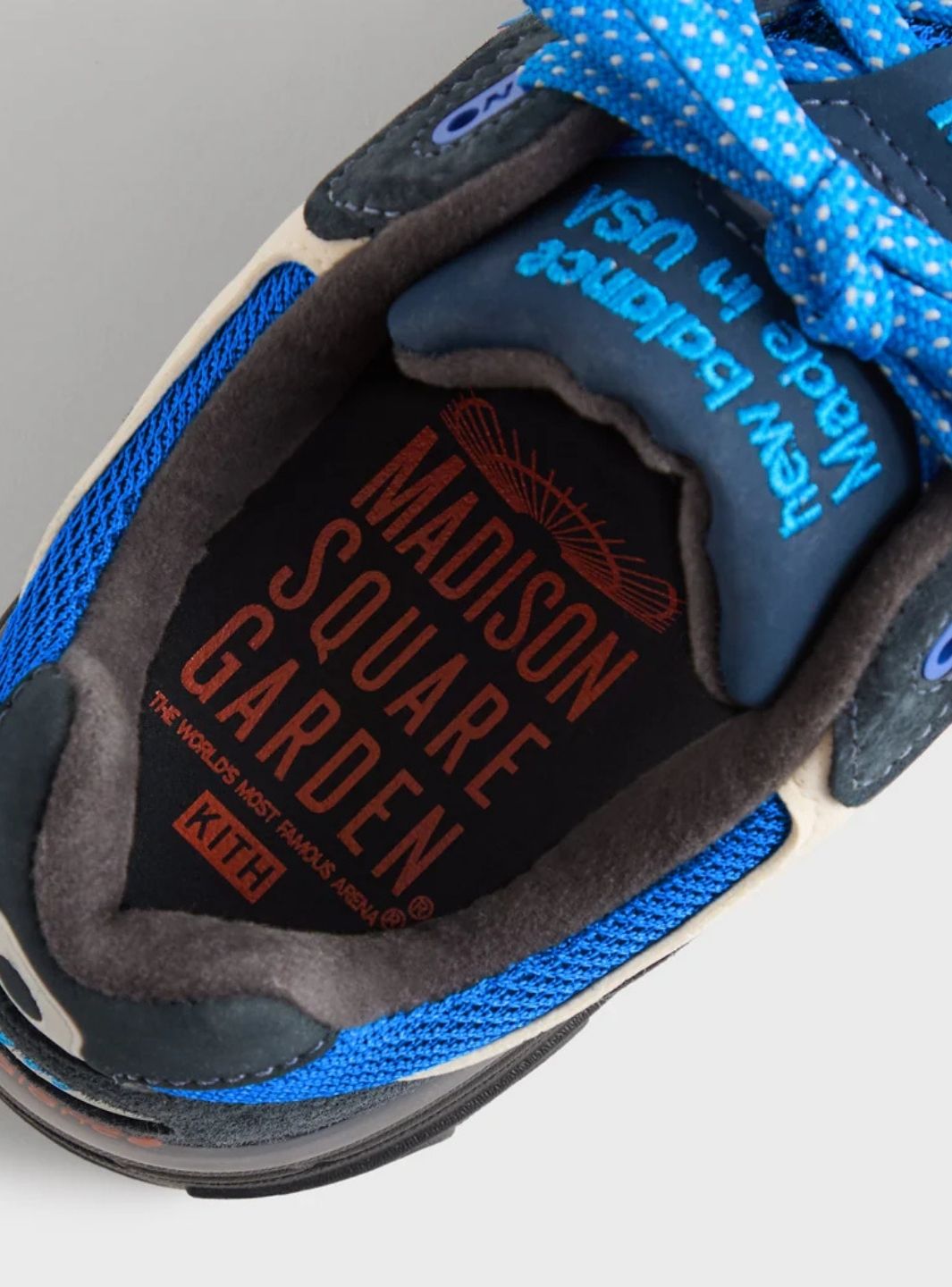New Balance 993 MiUSA Kith Madison Square Garden Navy