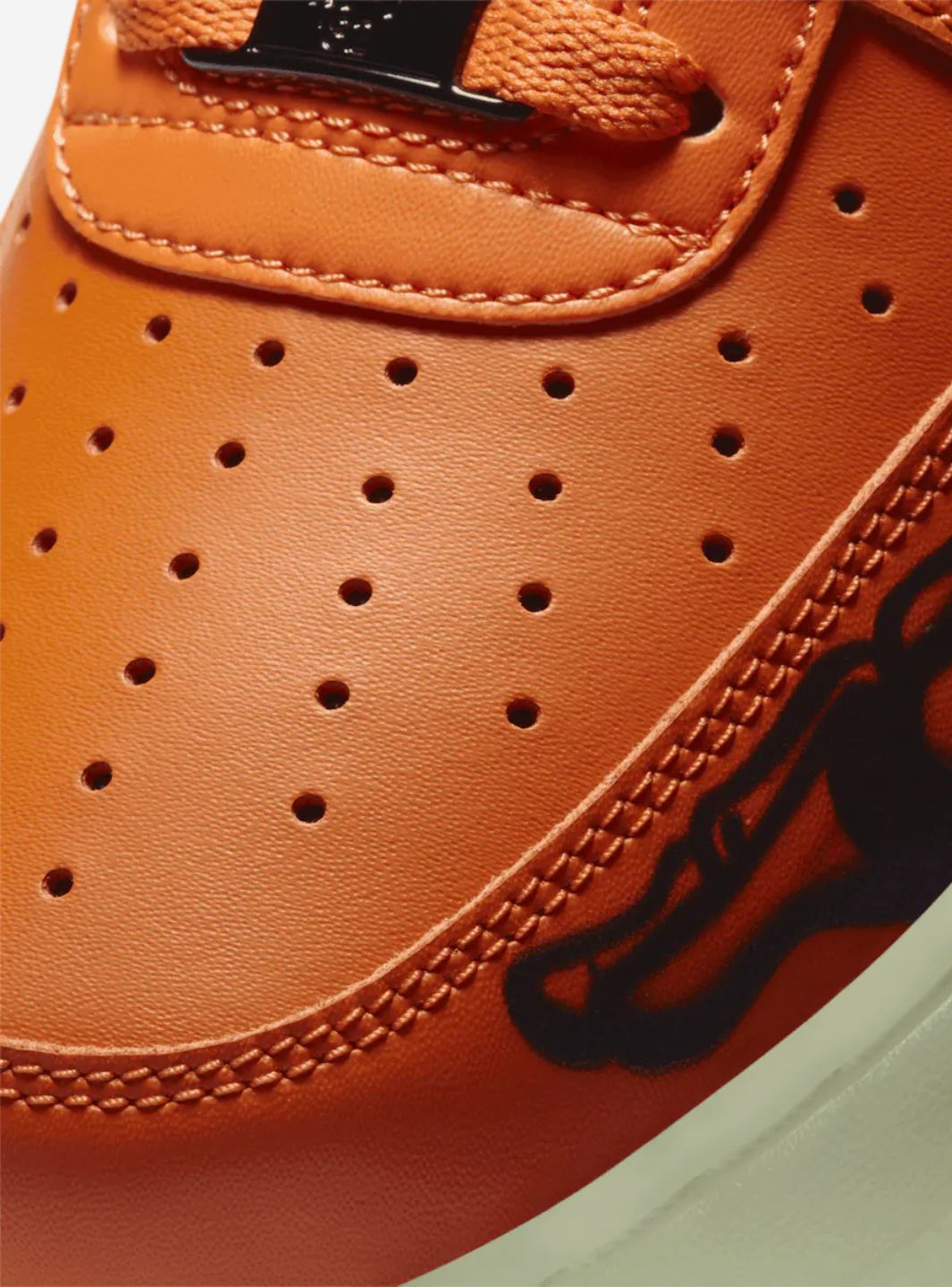 Nike Air Force 1 Low Orange Skeleton Halloween (2020)