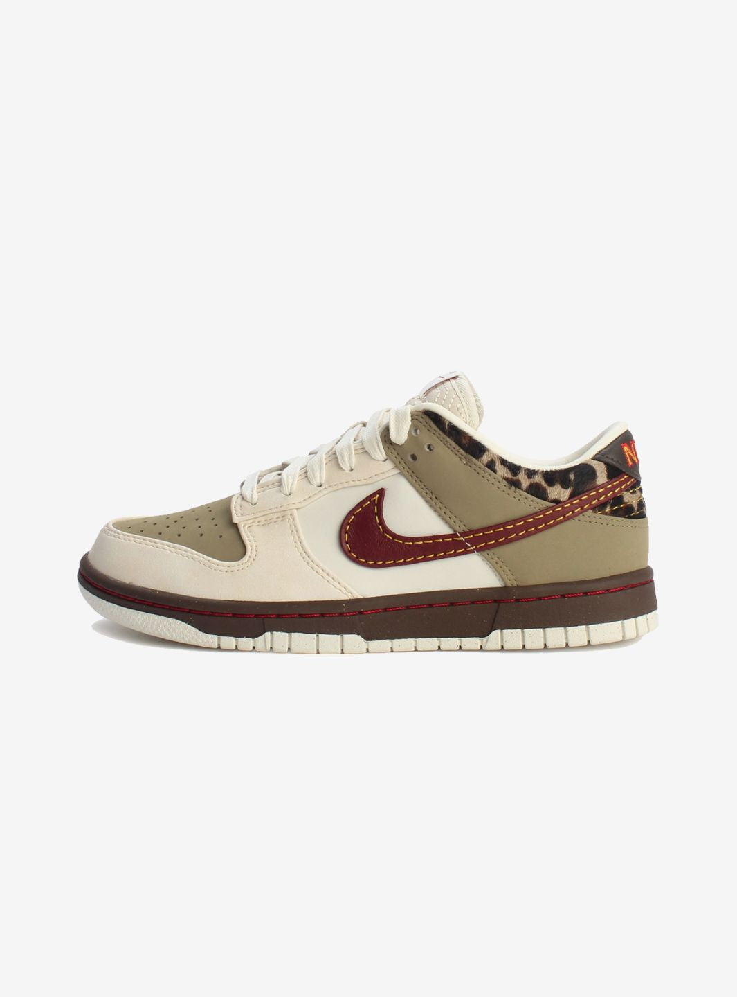 Nike Dunk Low Retro Khaki Team Red Pearl White (W)