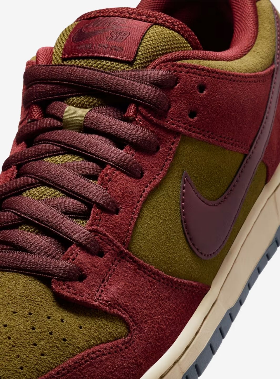 Nike SB Dunk Low Dark Team Red Olive Flak