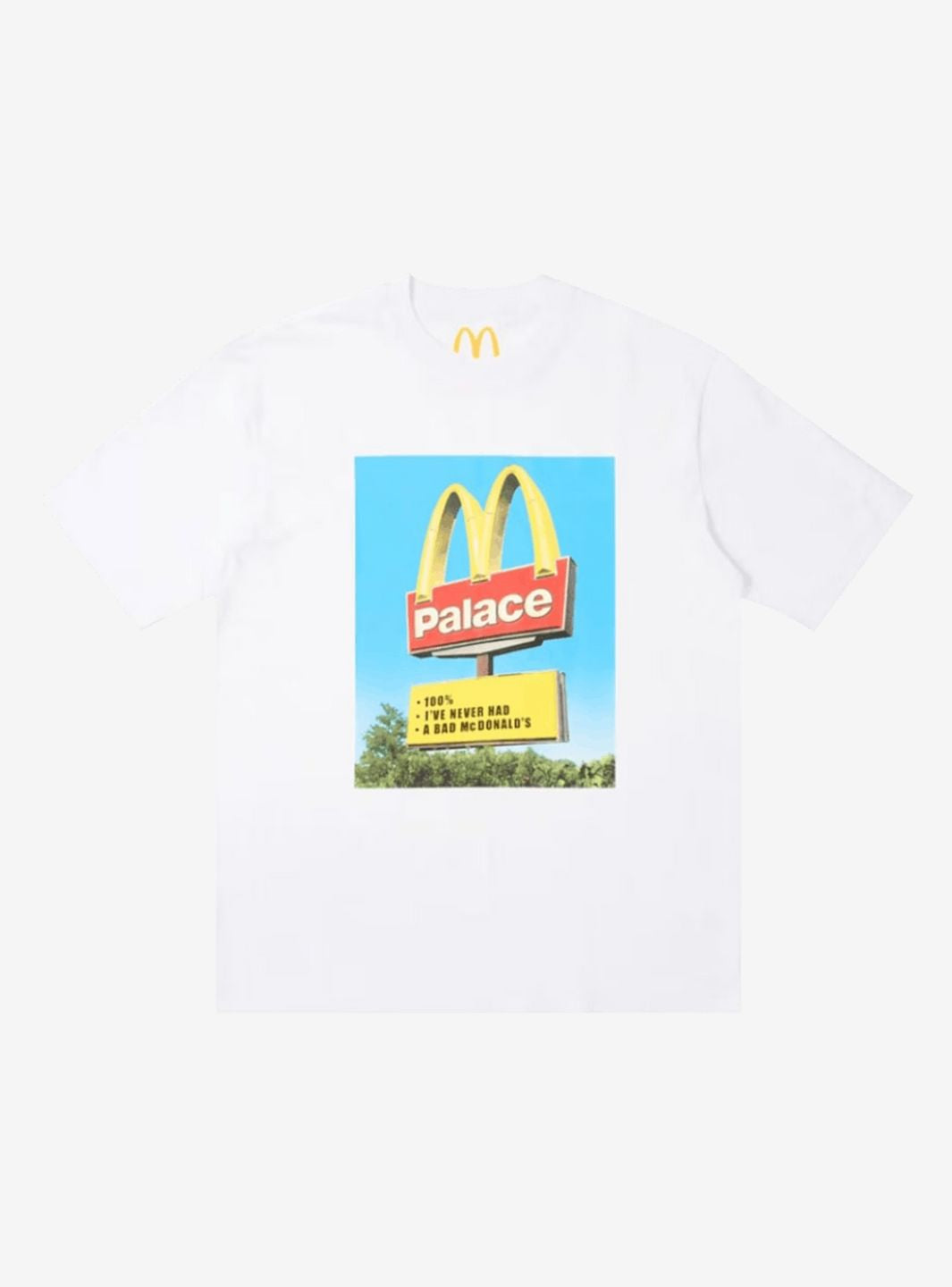 Palace x McDonald's Sign T-Shirt White | ResellZone