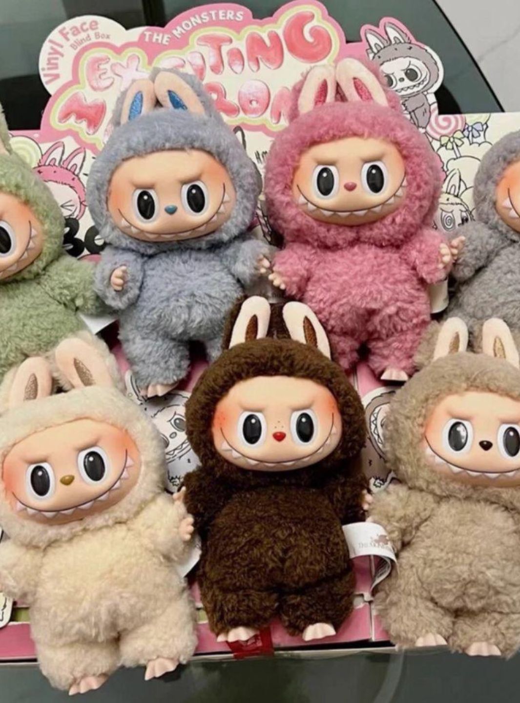 Pop Mart Labubu The Monsters Exciting Macarons Vinyl Plush Pendant (1 Blind Box)