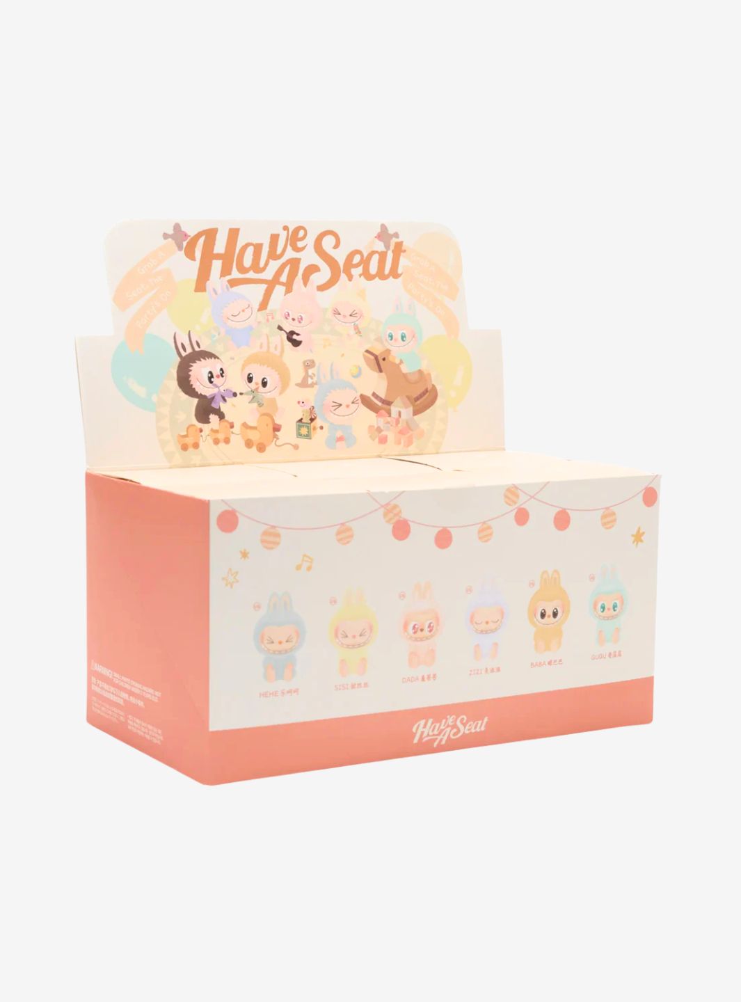 Pop Mart Labubu The Monsters Have a Seat Vinyl Plush Sealed Case (6 Blind Box)