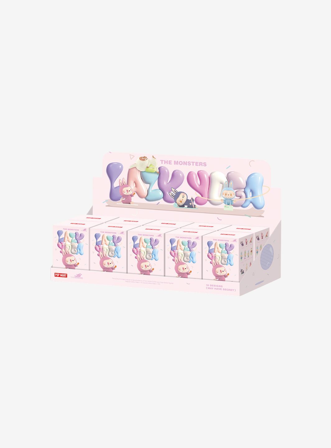Pop Mart Labubu The Monsters Lazy Yoga Series Figures Single (1 Blind Box)