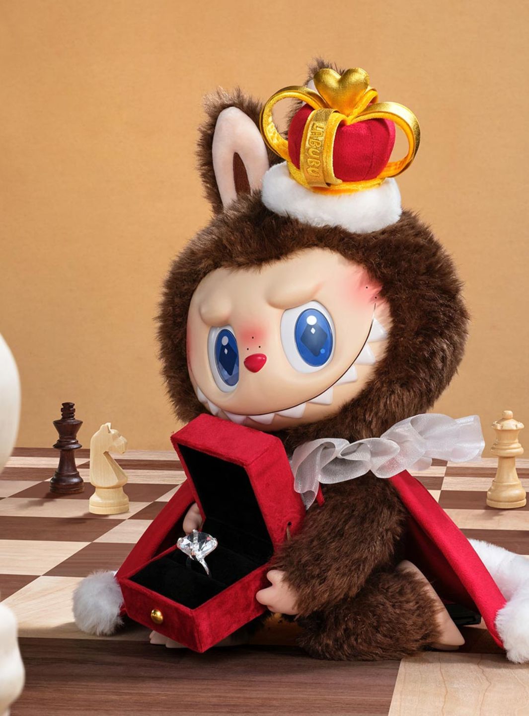 Pop Mart Labubu The Monsters Let's Checkmate Series Vinyl Plush Doll 40cm