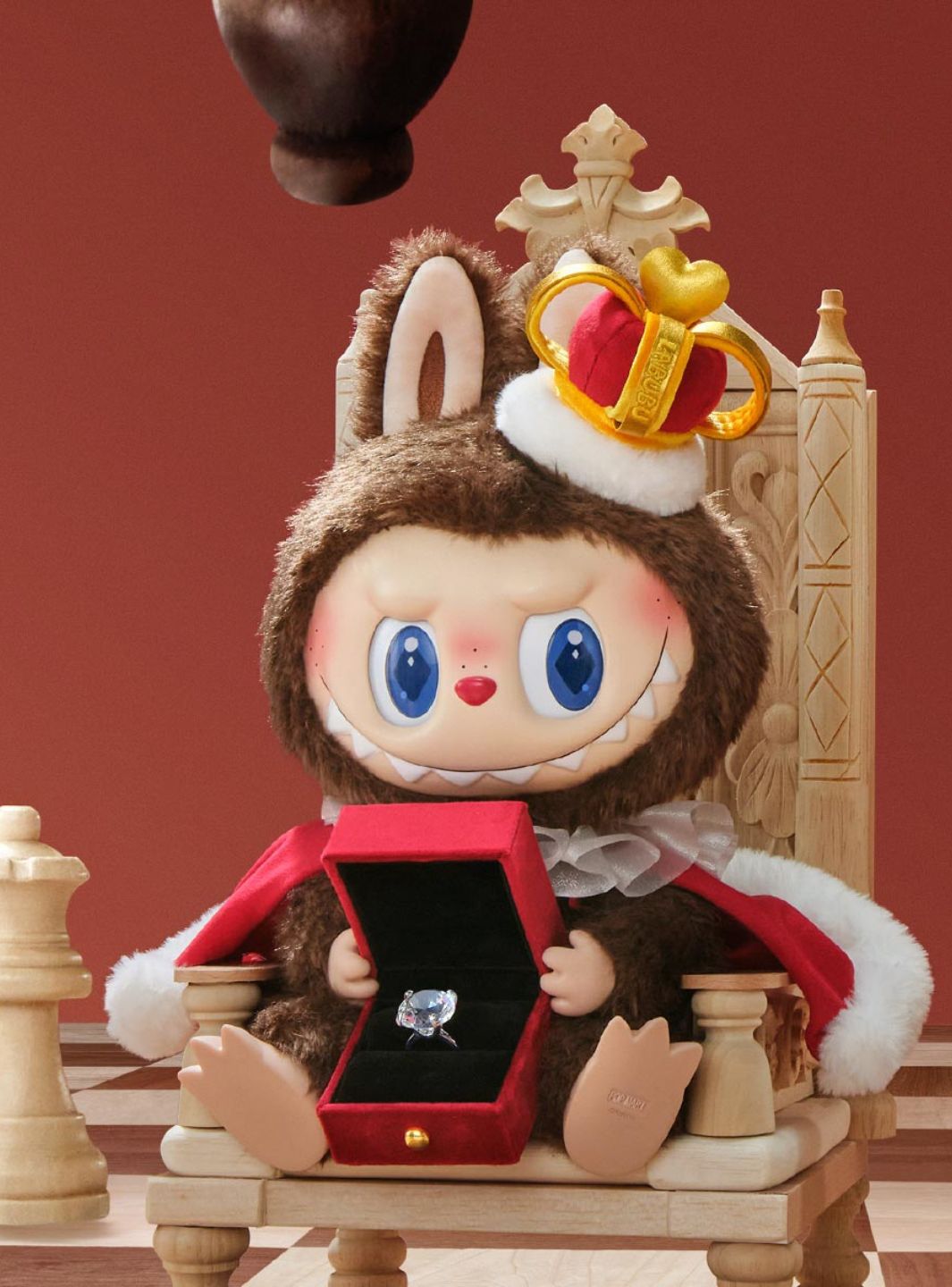 Pop Mart Labubu The Monsters Let's Checkmate Series Vinyl Plush Doll 40cm