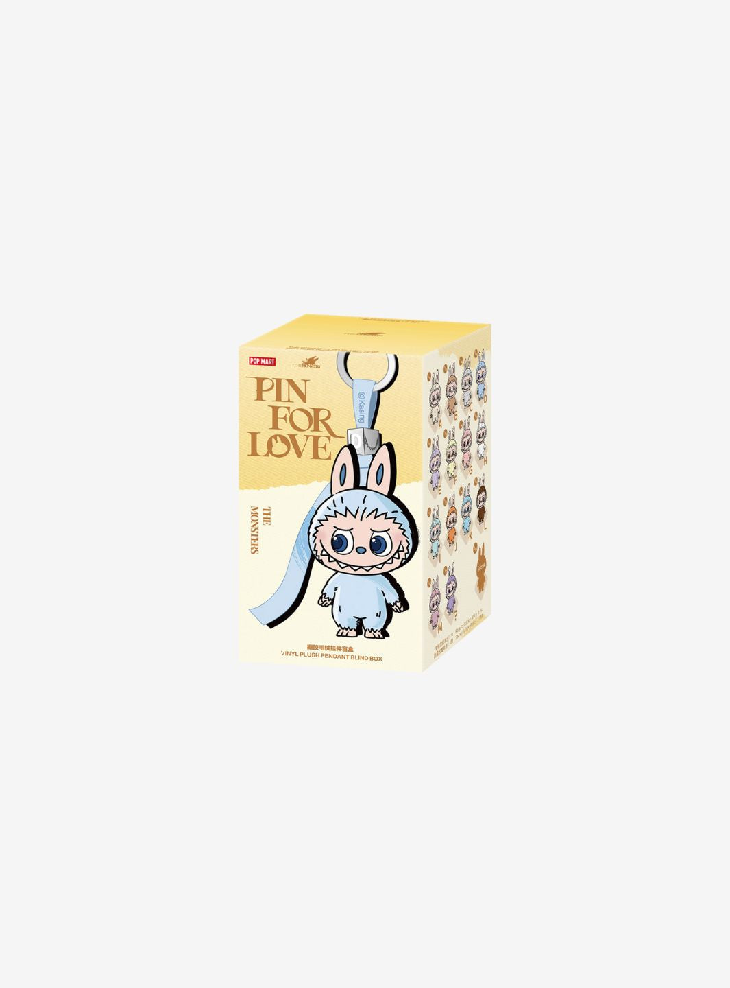 Pop Mart Labubu The Monsters Pin for Love Series Vinyl Plush Pendant (A-M) Sealed Case (14 Blind Box)