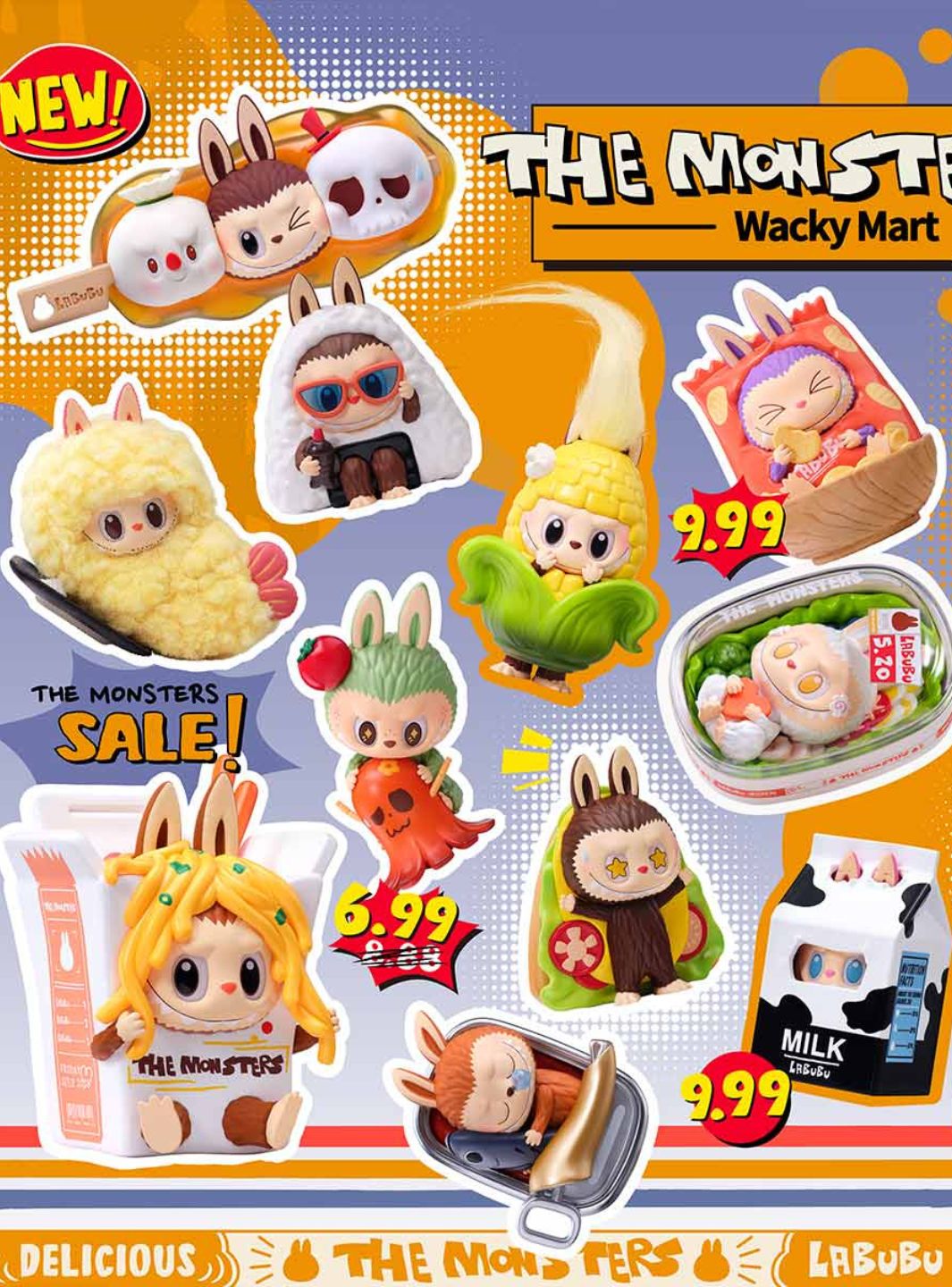 Pop Mart Labubu The Monsters Wacky Mart Series Figure (1 Blind Box)