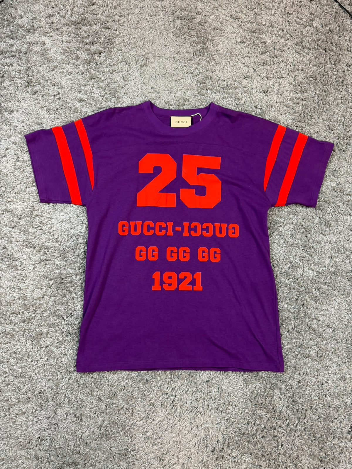 Gucci Football Logo 1921 Maison De L'Amour Purple S - Usata
