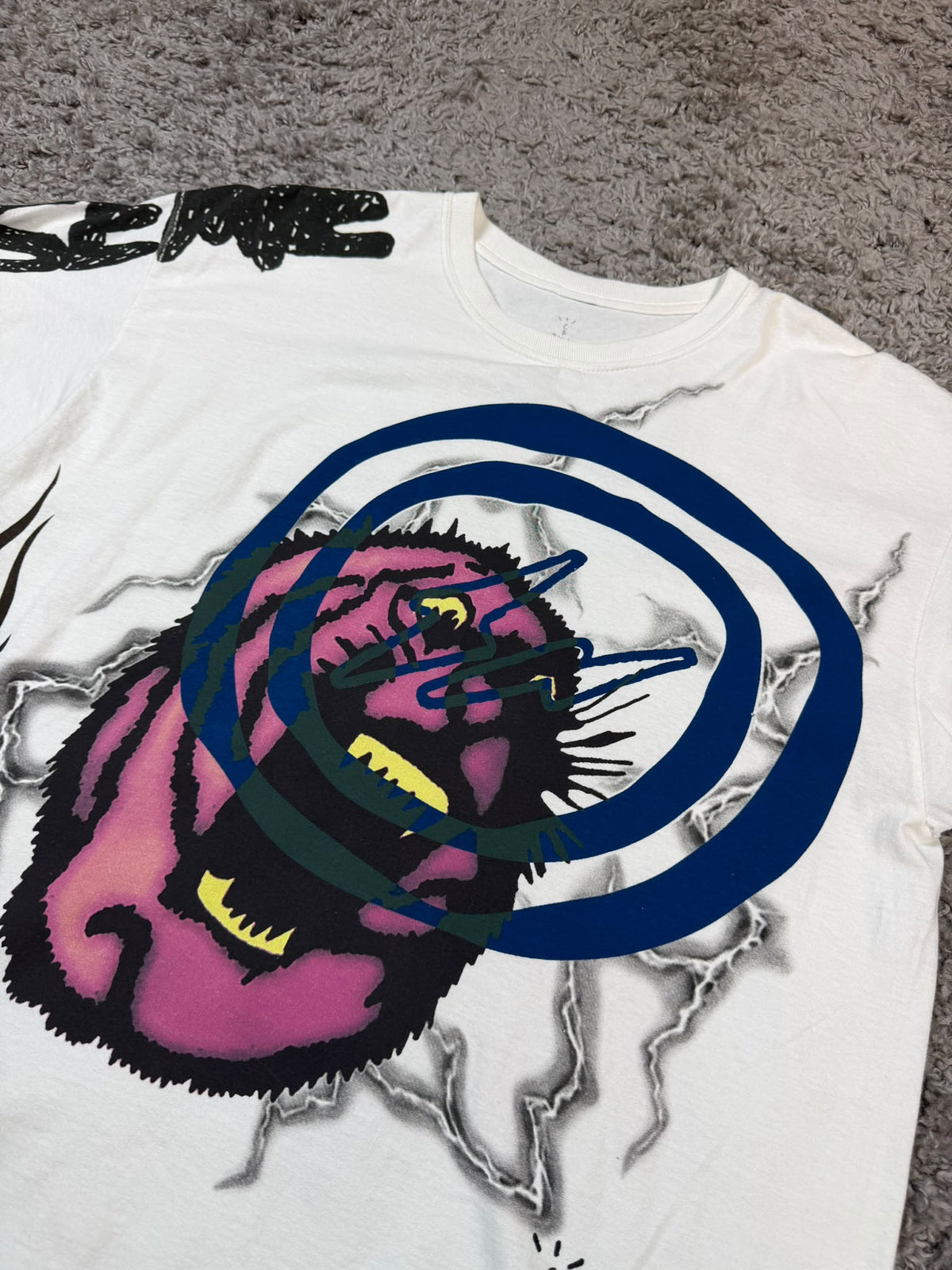 Travis Scott Cactus Jack For Fragment Sunrise Tee White L - Usata