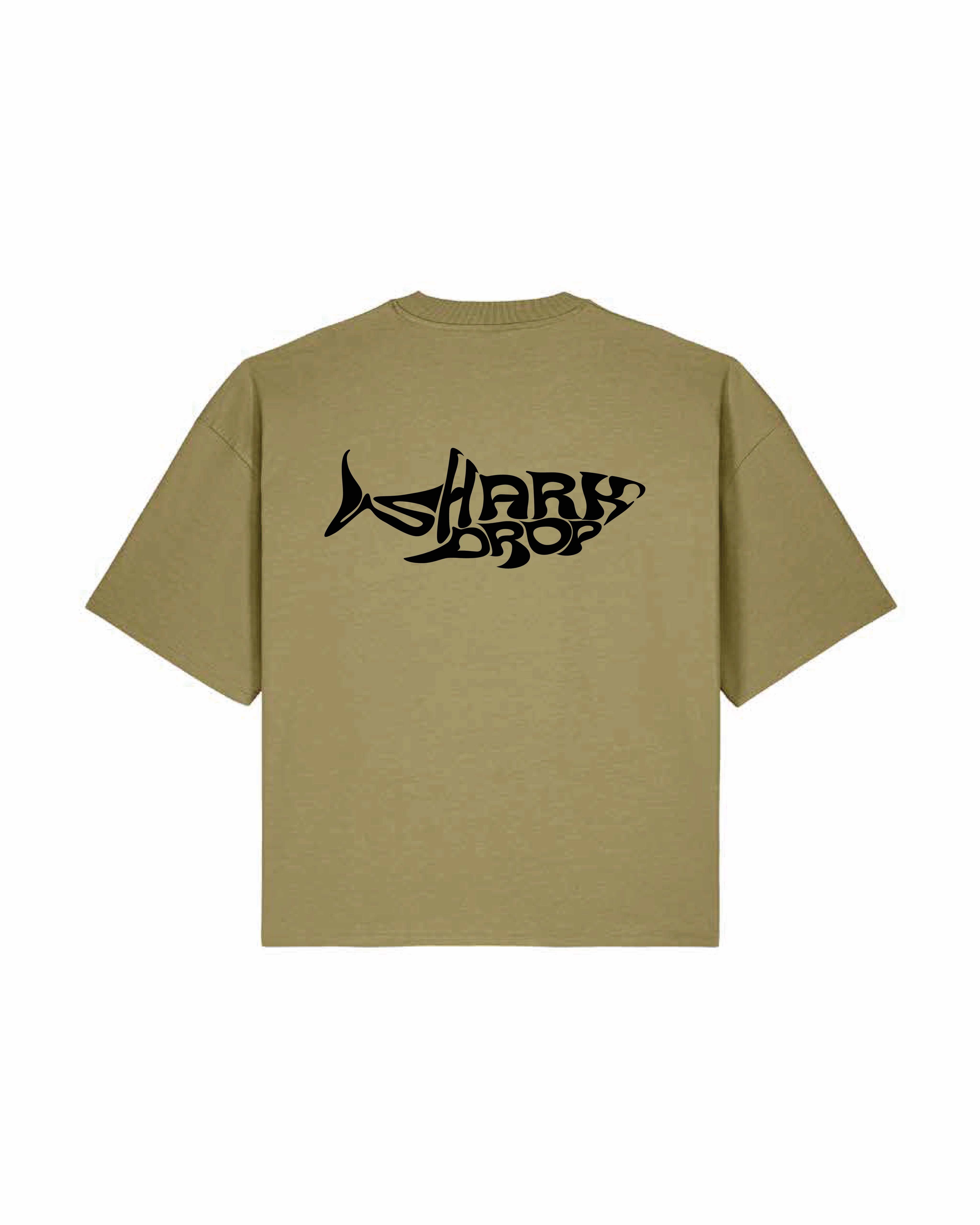 SHARKDROP KHAKI CROPPED TEE SS26