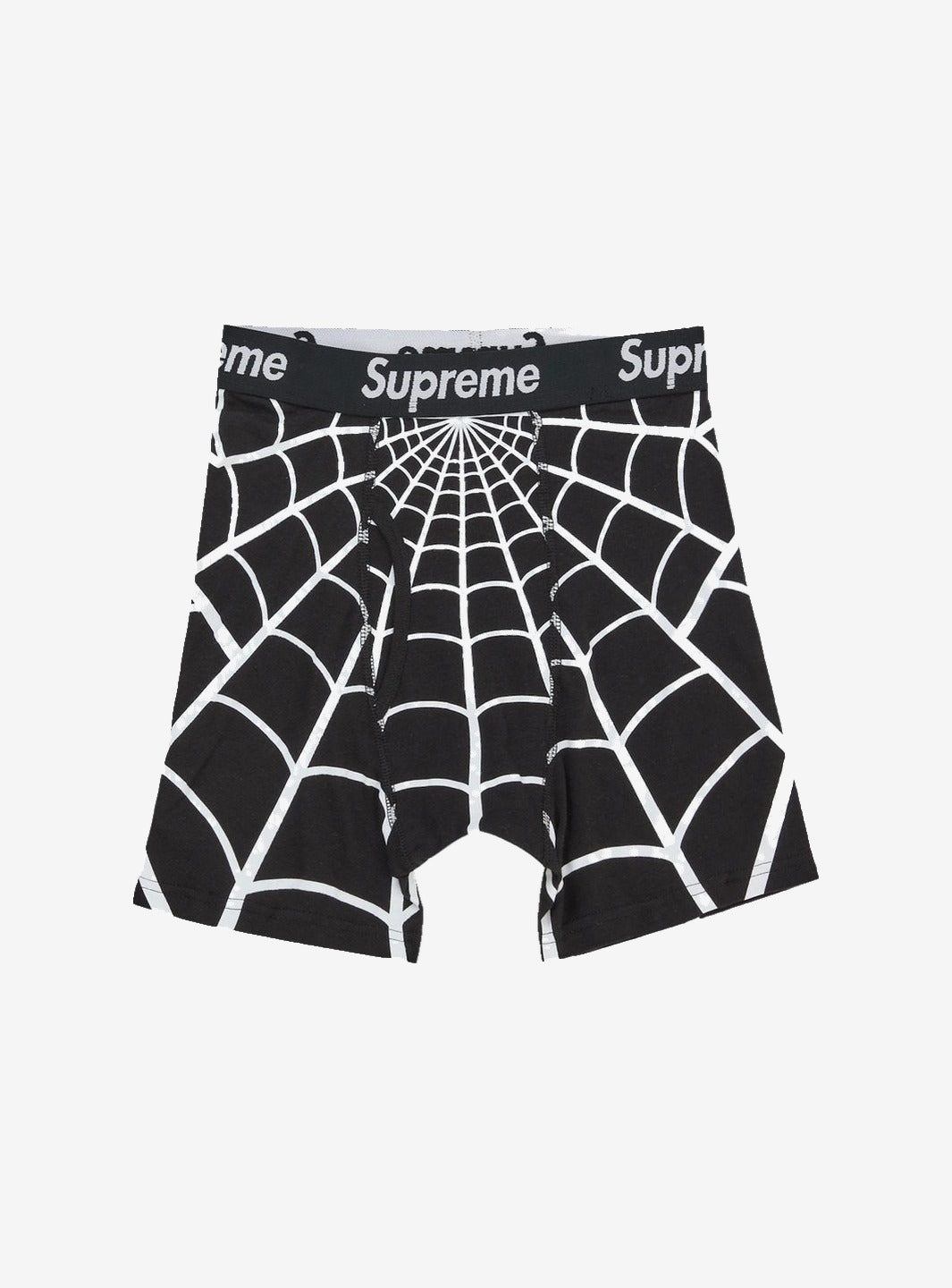Supreme Hanes Spider-Man Boxer Briefs (2 Pack) Black