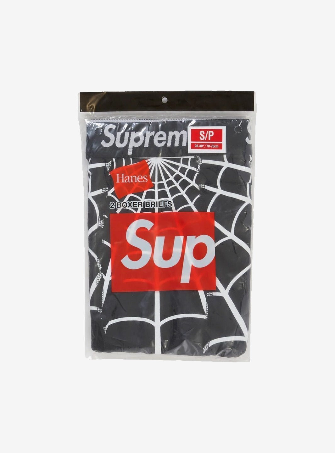 Supreme Hanes Spider-Man Boxer Briefs (2 Pack) Black