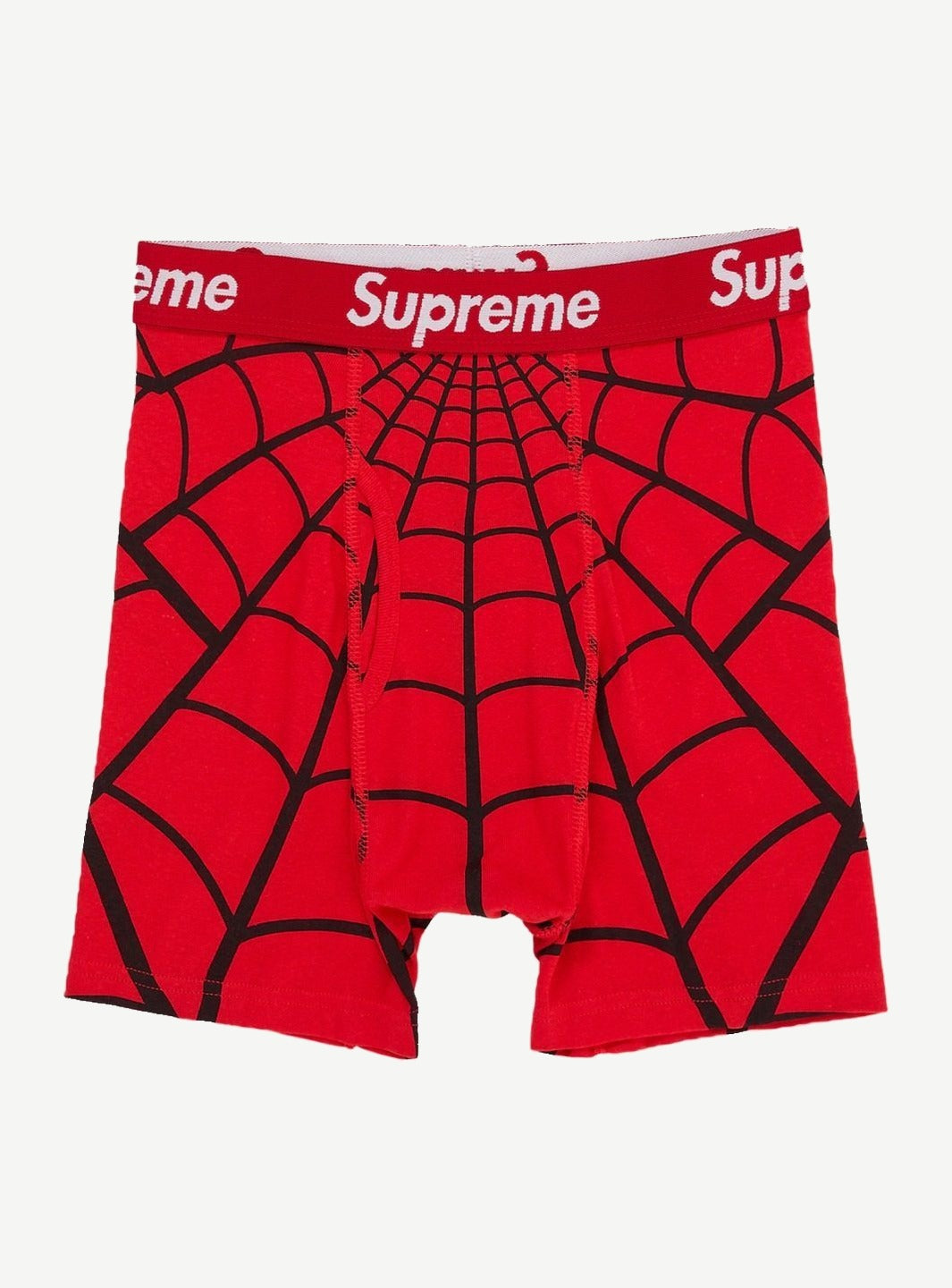 Supreme Hanes Spider-Man Boxer Briefs (2 Pack) Red