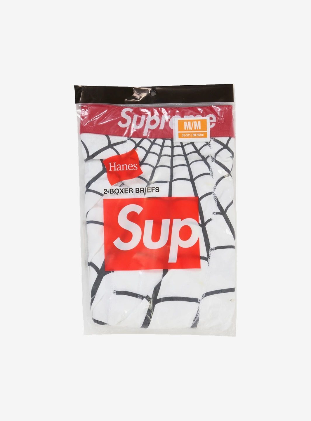 Supreme Hanes Spider-Man Boxer Briefs (2 Pack) White