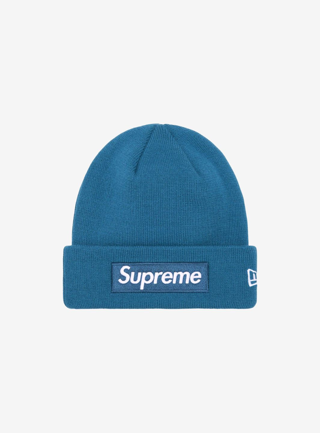 Supreme New Era Box Logo Beanie Blue (FW23)