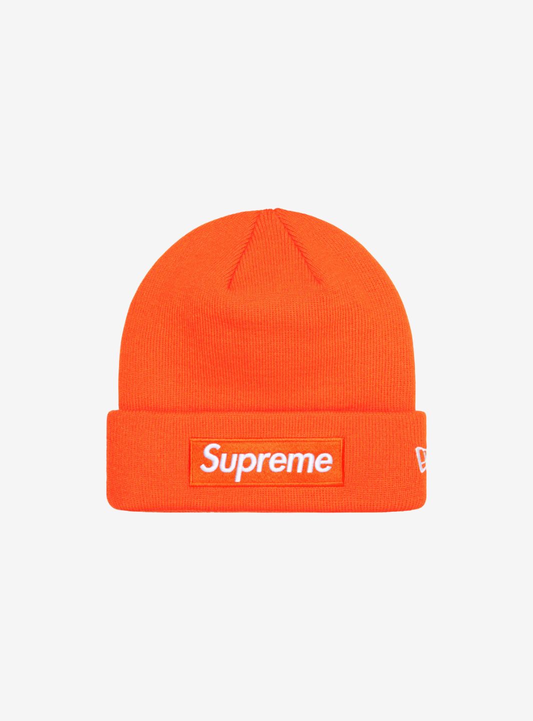 Supreme New Era Box Logo Beanie Dark Orange (FW24)