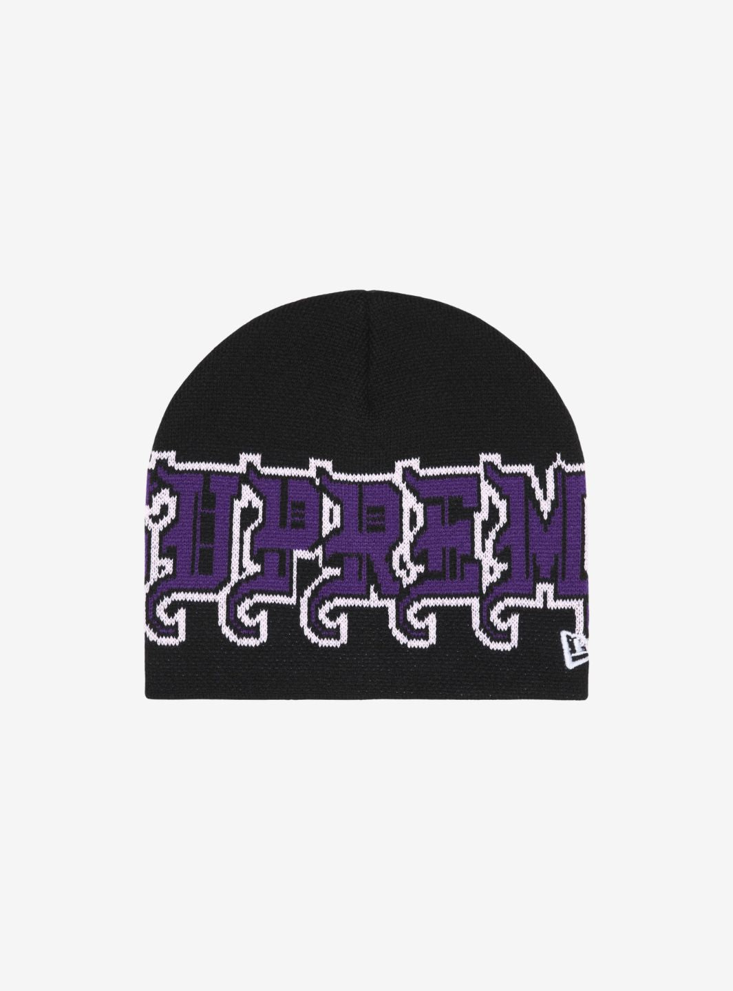 Supreme New Era Outline Beanie Black