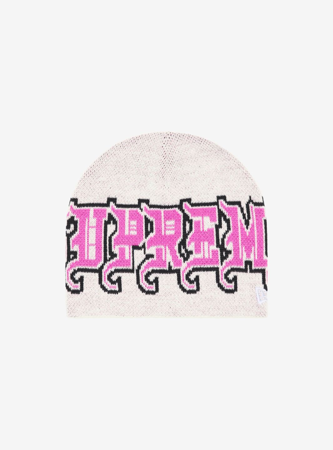 Supreme New Era Outline Beanie White
