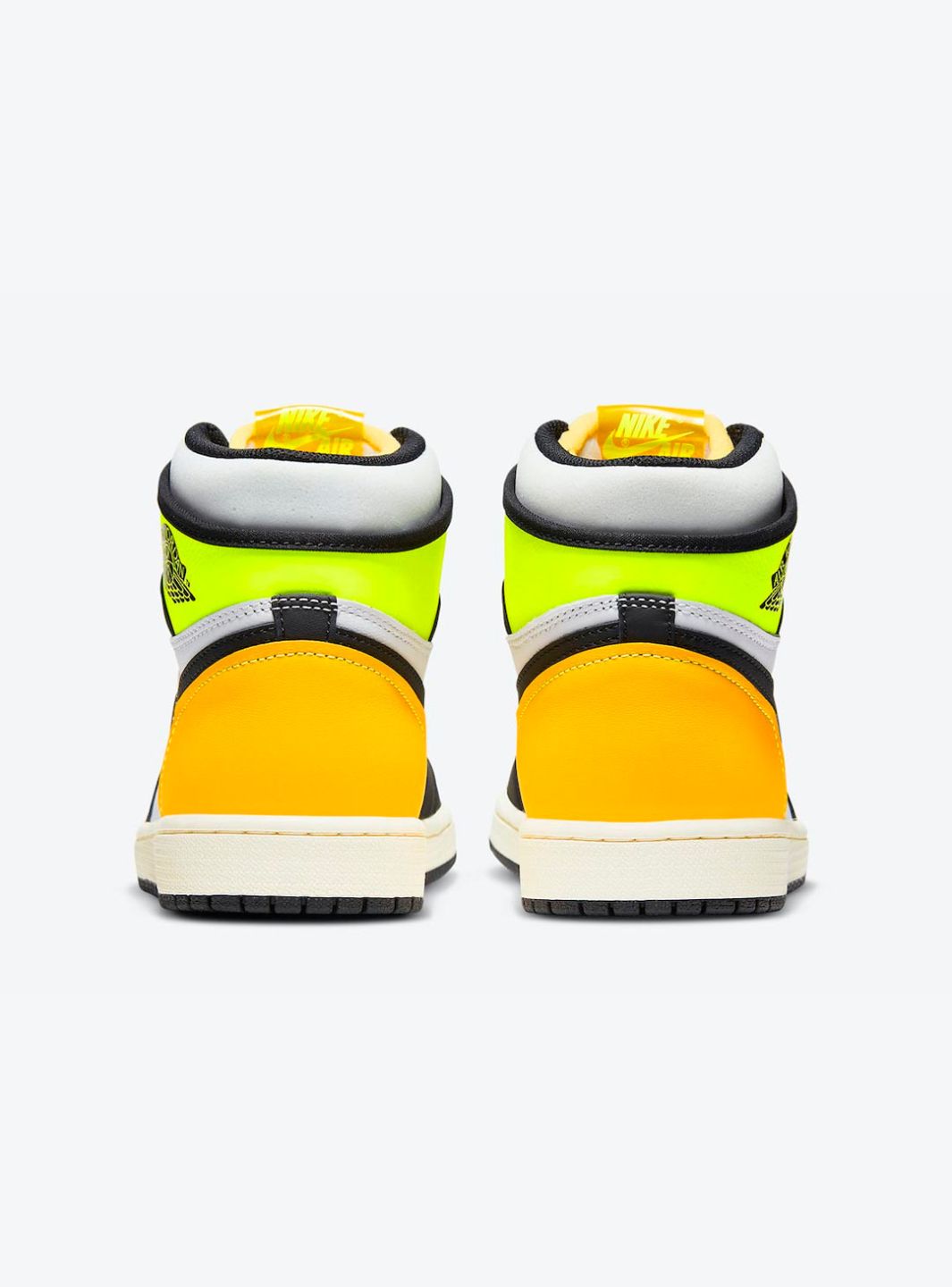 Air Jordan 1 Retro High White Black Volt University Gold