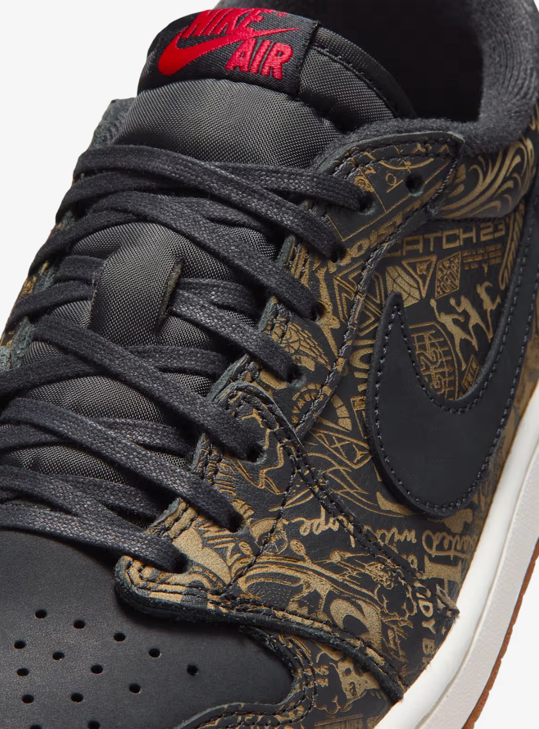 Air Jordan 1 Retro Low OG Laser Black University Red