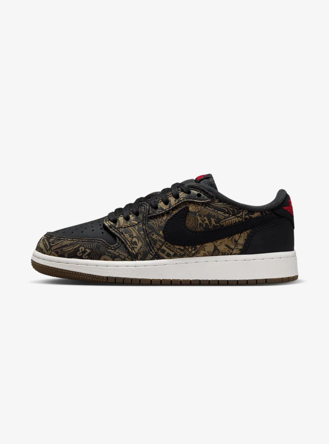 Air Jordan 1 Retro Low OG Laser Black University Red (GS)