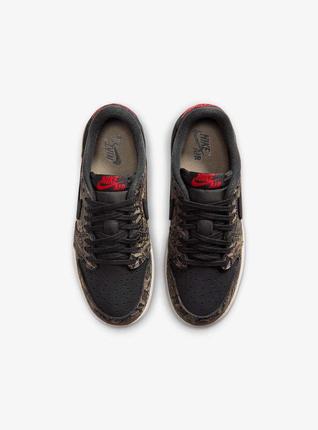 Air Jordan 1 Retro Low OG Laser Black University Red (GS)
