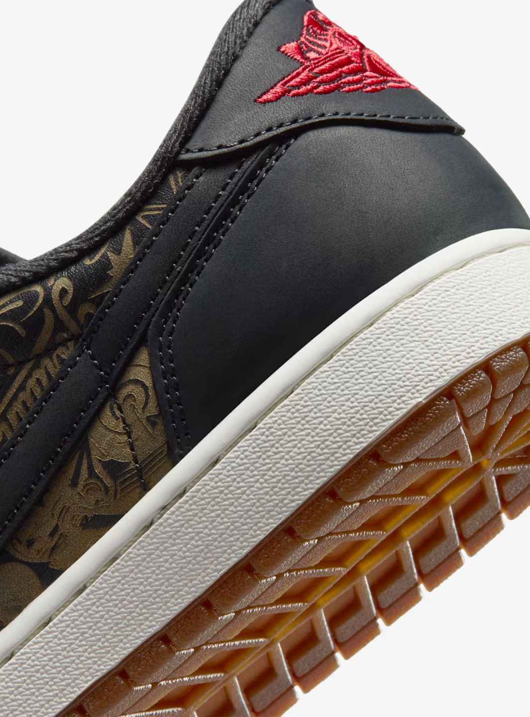 Air Jordan 1 Retro Low OG Laser Black University Red (GS)
