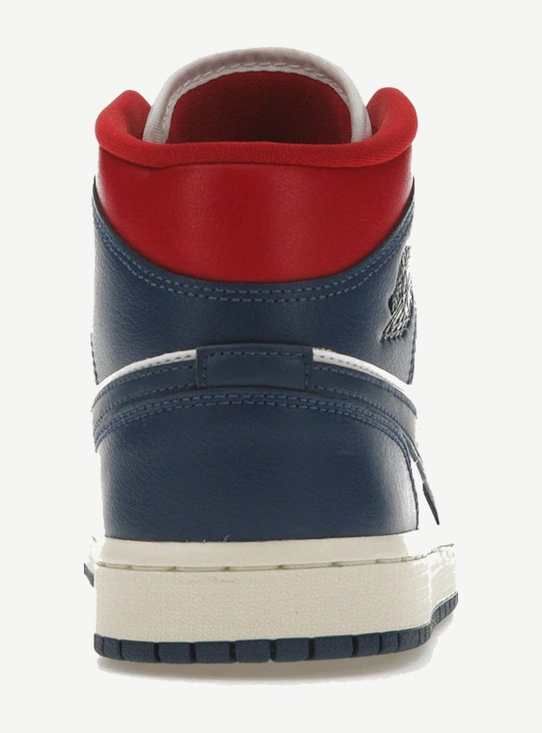 Jordan 1 Mid French Blue Gym Red (Women's)