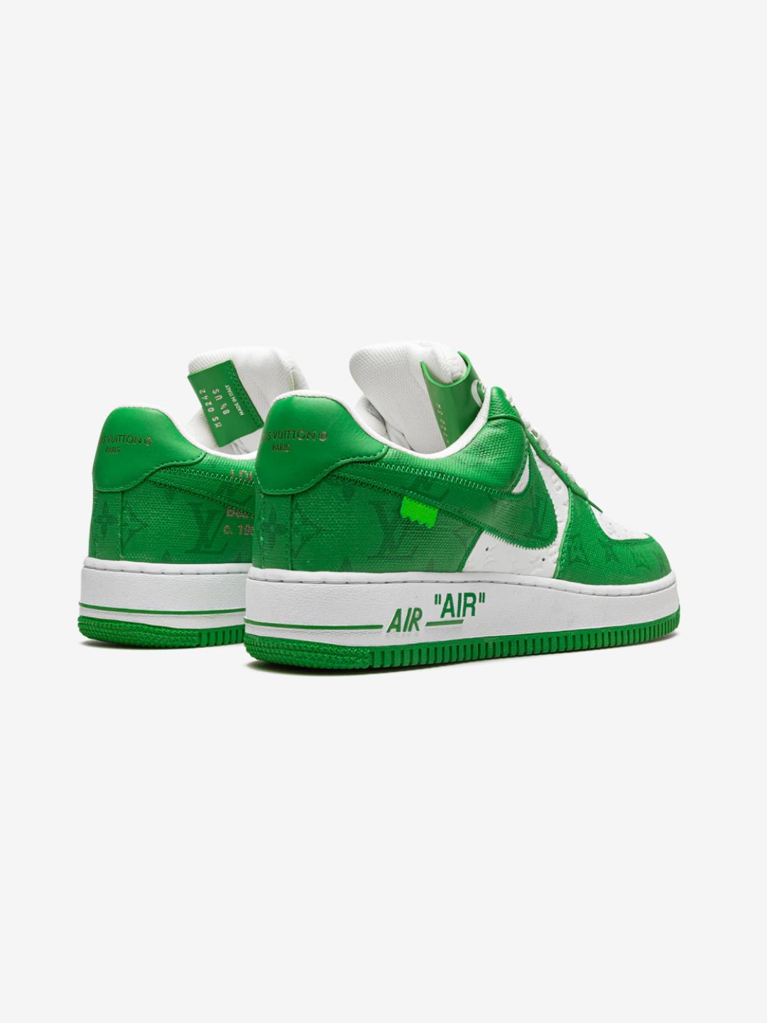 Louis Vuitton Nike Air Force 1 Low By Virgil Abloh White Green