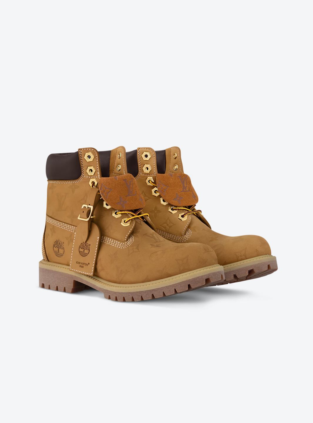 Louis Vuitton Timberland 6" Ankle Boot Wheat Monogram