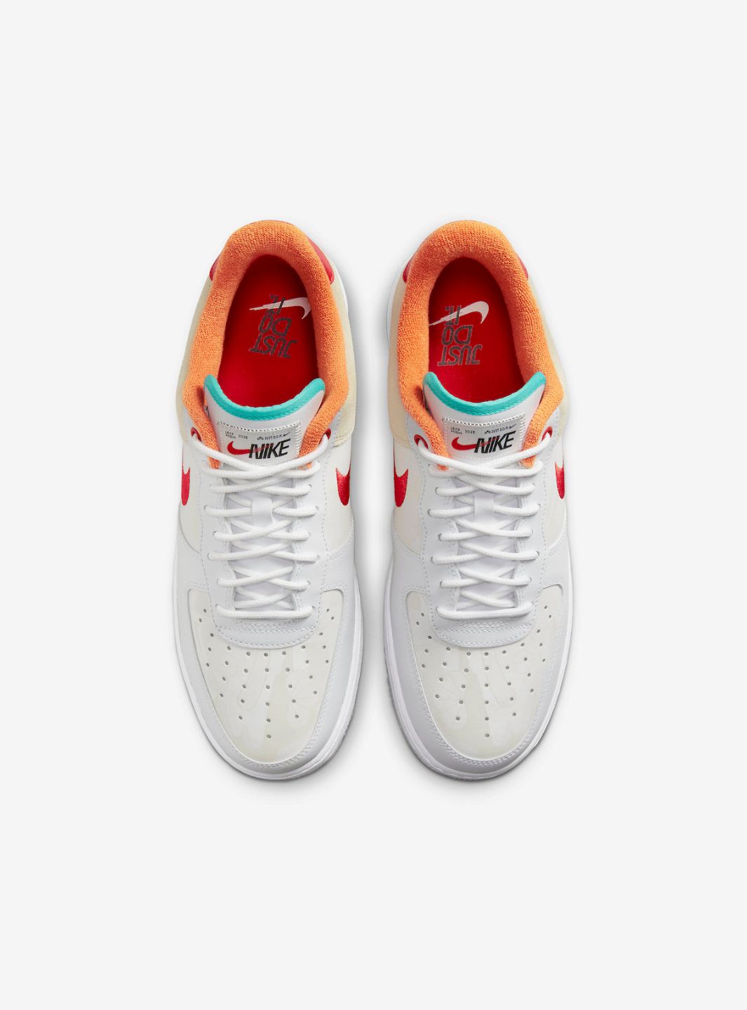 Nike Air Force 1 Low '07 PRM Just Do It White Red Teal