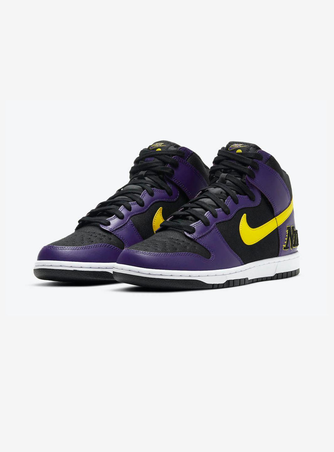 Nike Dunk High EMB Lakers