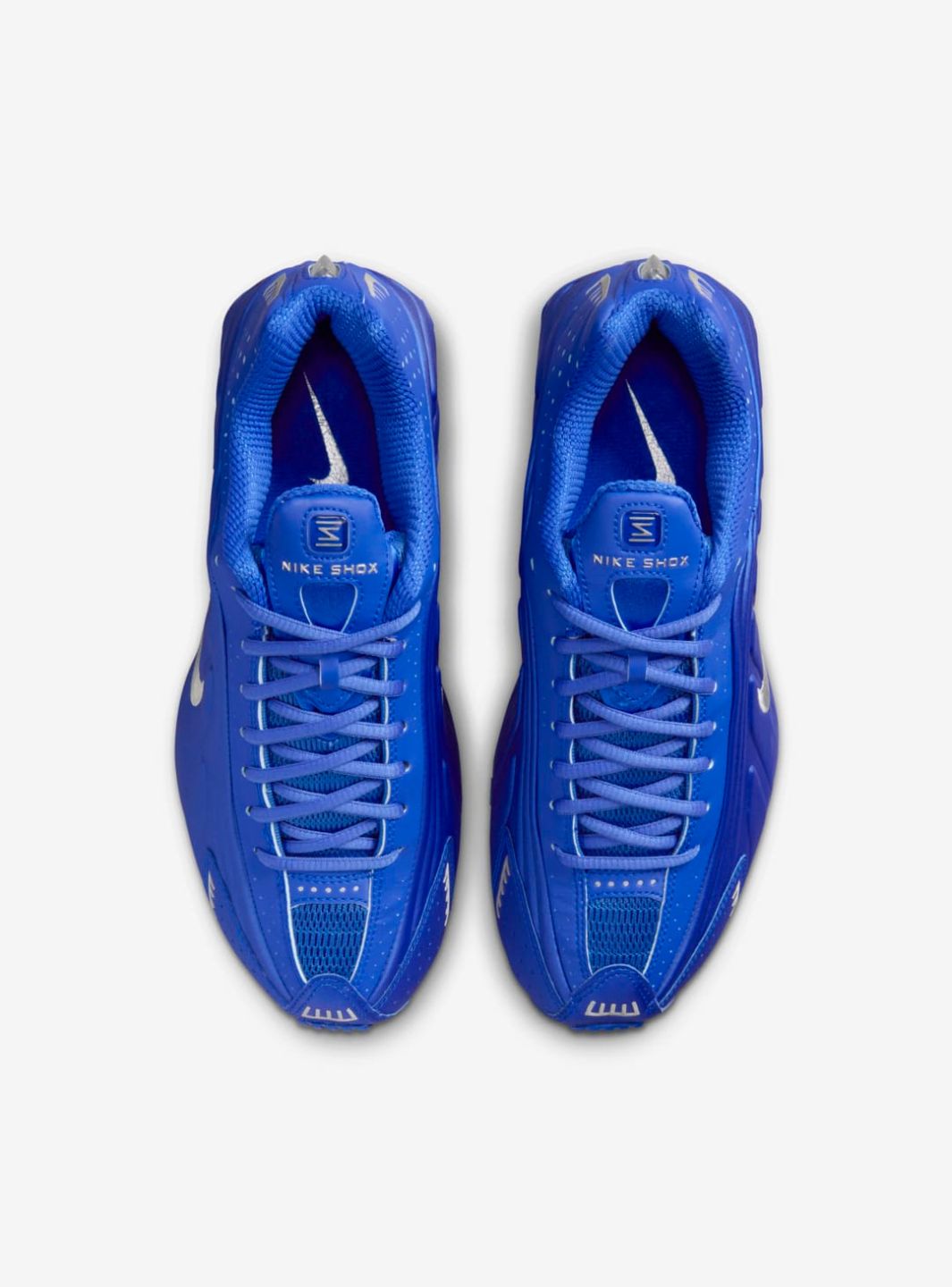 Nike Shox R4 Racer Blue Metallic Silver