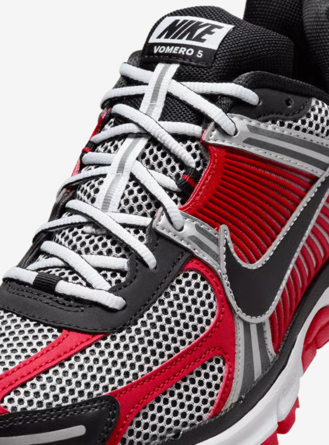 Nike Zoom Vomero 5 Metallic Silver University Red