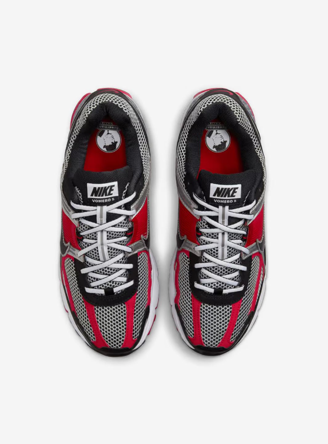 Nike Zoom Vomero 5 Metallic Silver University Red