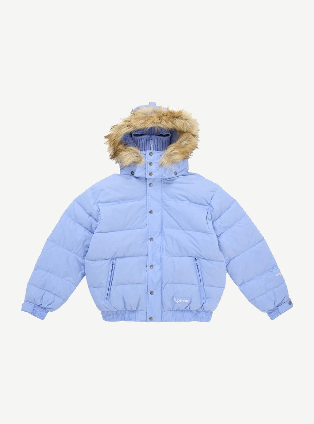 Supreme Facemask 700-Fill Down Puffer Jacket Light Blue