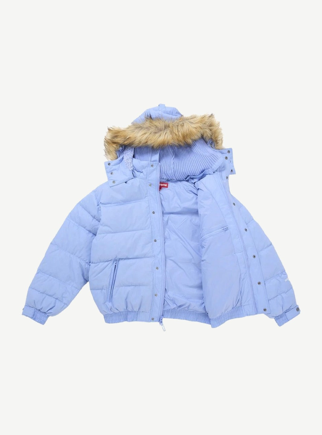 Supreme Facemask 700-Fill Down Puffer Jacket Light Blue