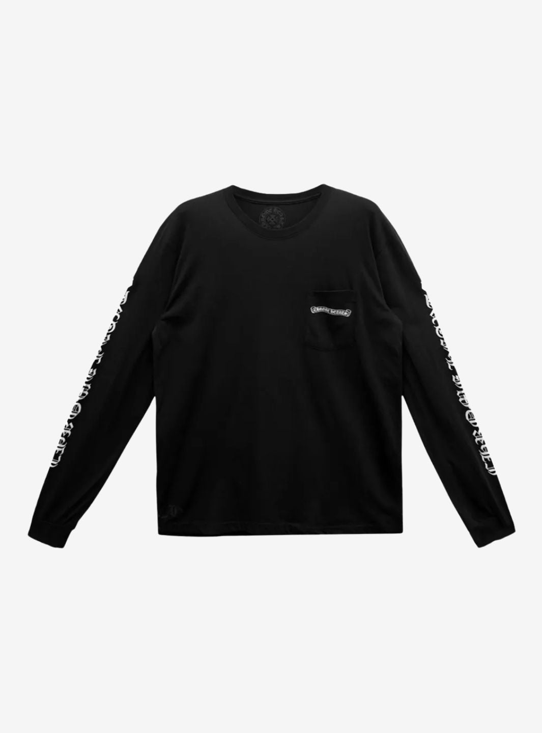 Chrome Hearts Scroll Logo L/S Pocket T-Shirt Black