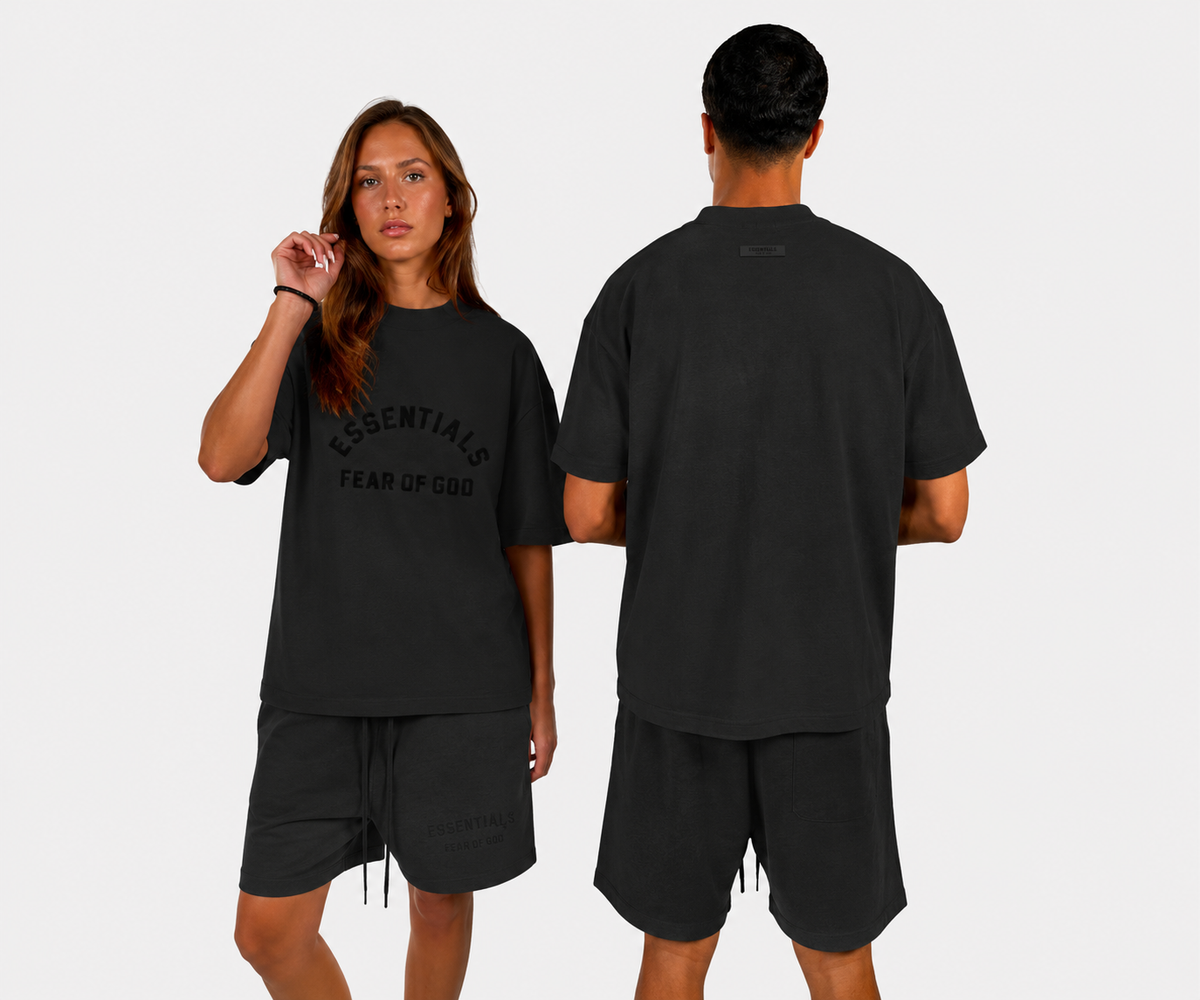 Fear of God Essentials Arch Logo Tee Jet Black