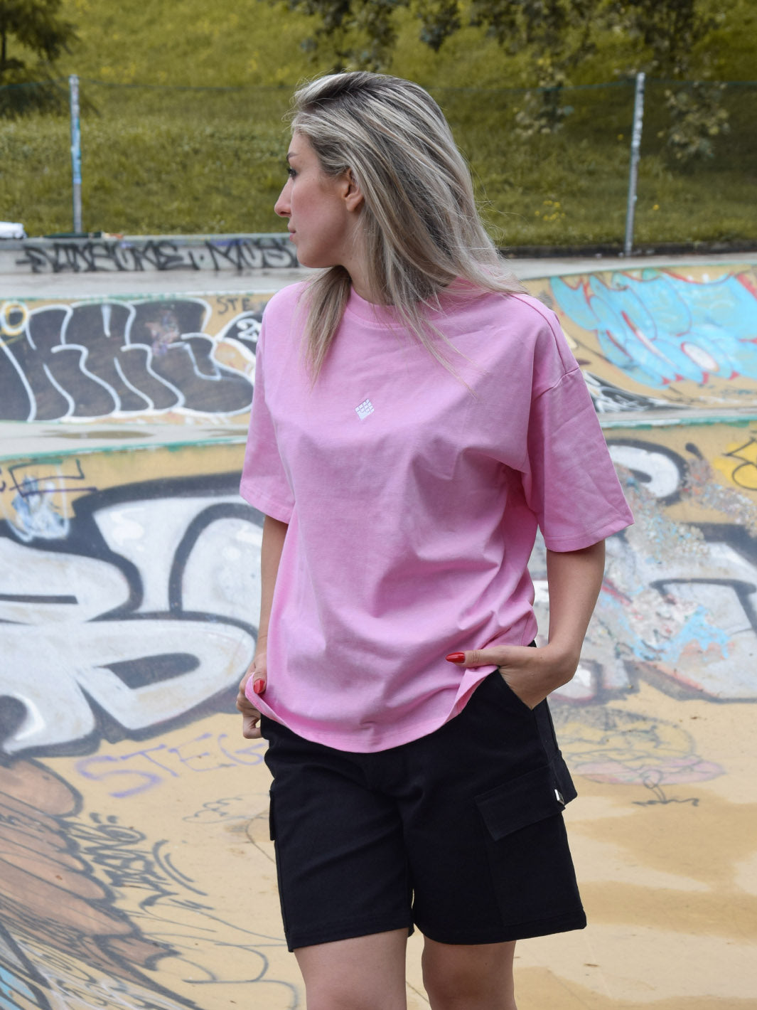 Pantalón Less Perfection More Authencity Stone Washed T-Shirt Pink