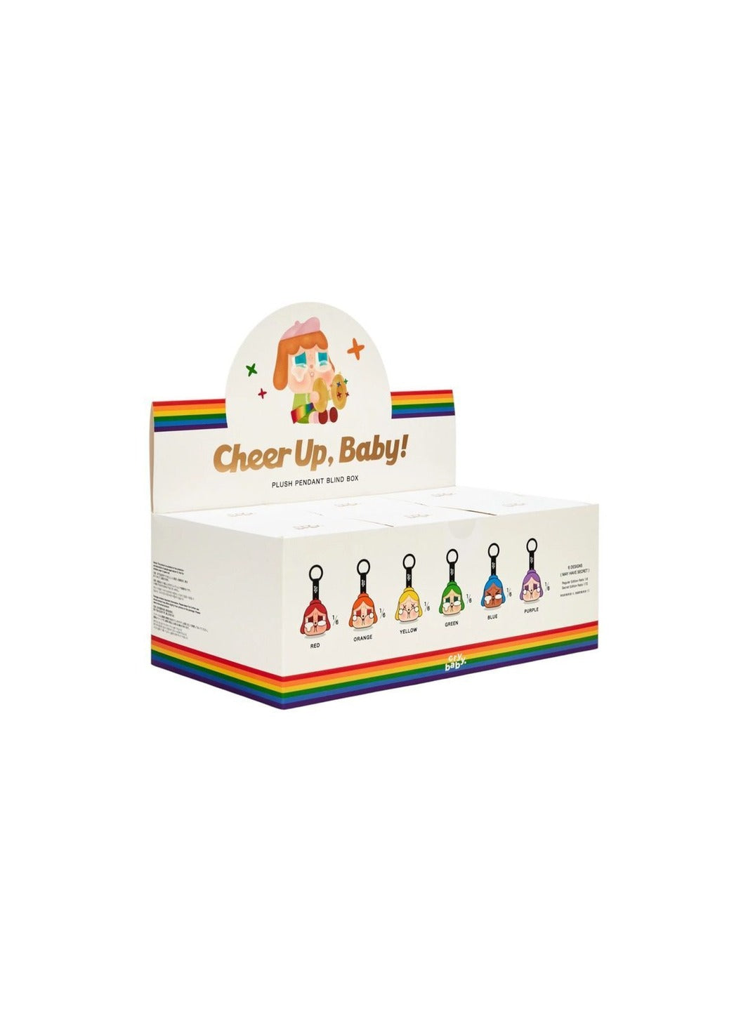 Pop Mart CRYBABY CHEER UP, BABY! Series Plush Pendant Sealed Case (6 Blind Box)