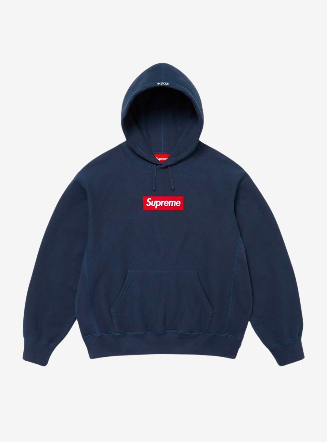 Supreme Box Logo Hooded Sweatshirt Navy (FW24)
