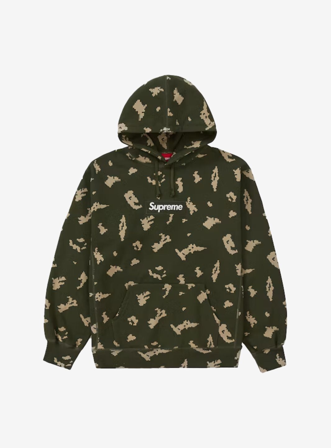 Supreme Box Logo Hooded Sweatshirt Olive Russian Camo (FW21)