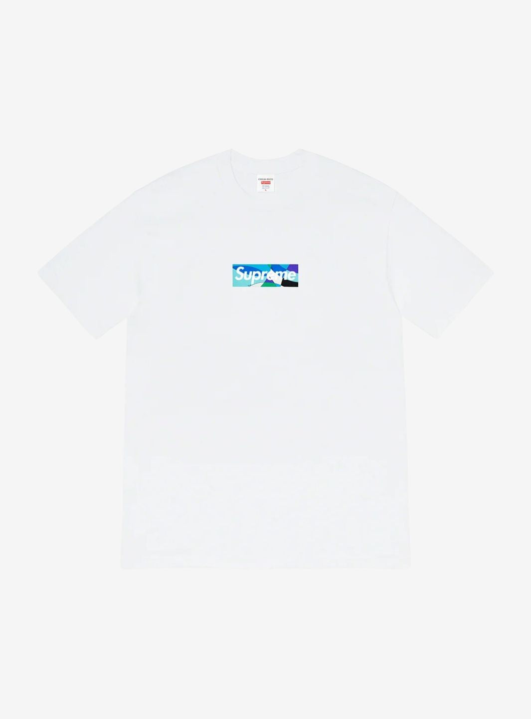 Supreme Emilio Pucci Box Logo T-Shirt White/Blue