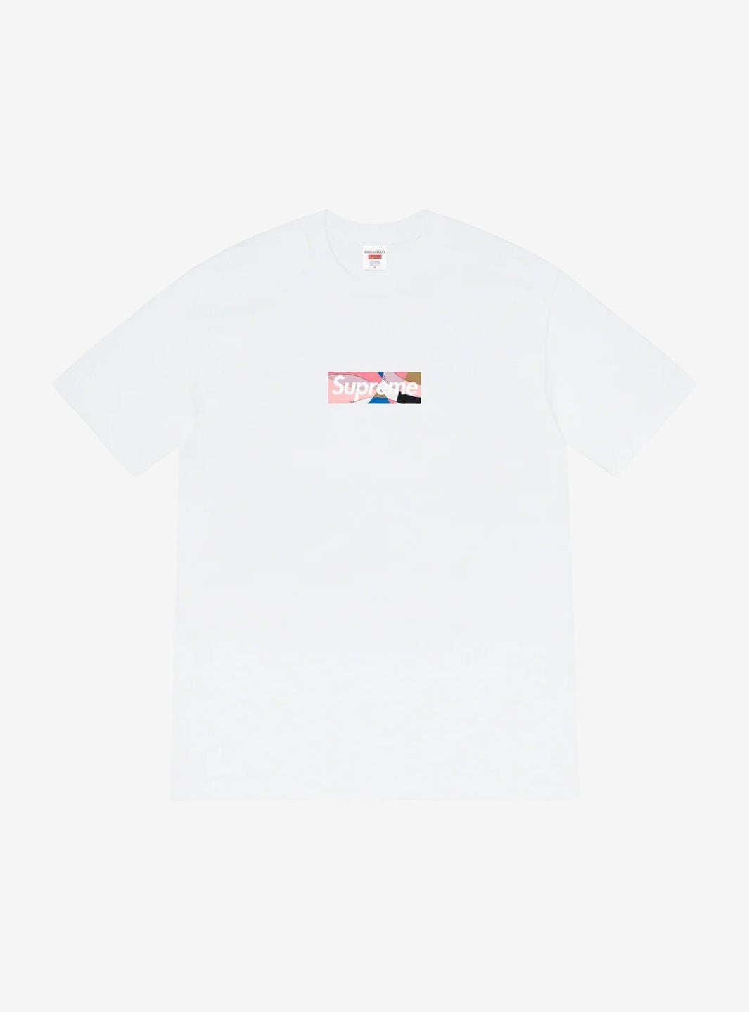 Supreme Emilio Pucci Box Logo T-Shirt White/Dusty Pink